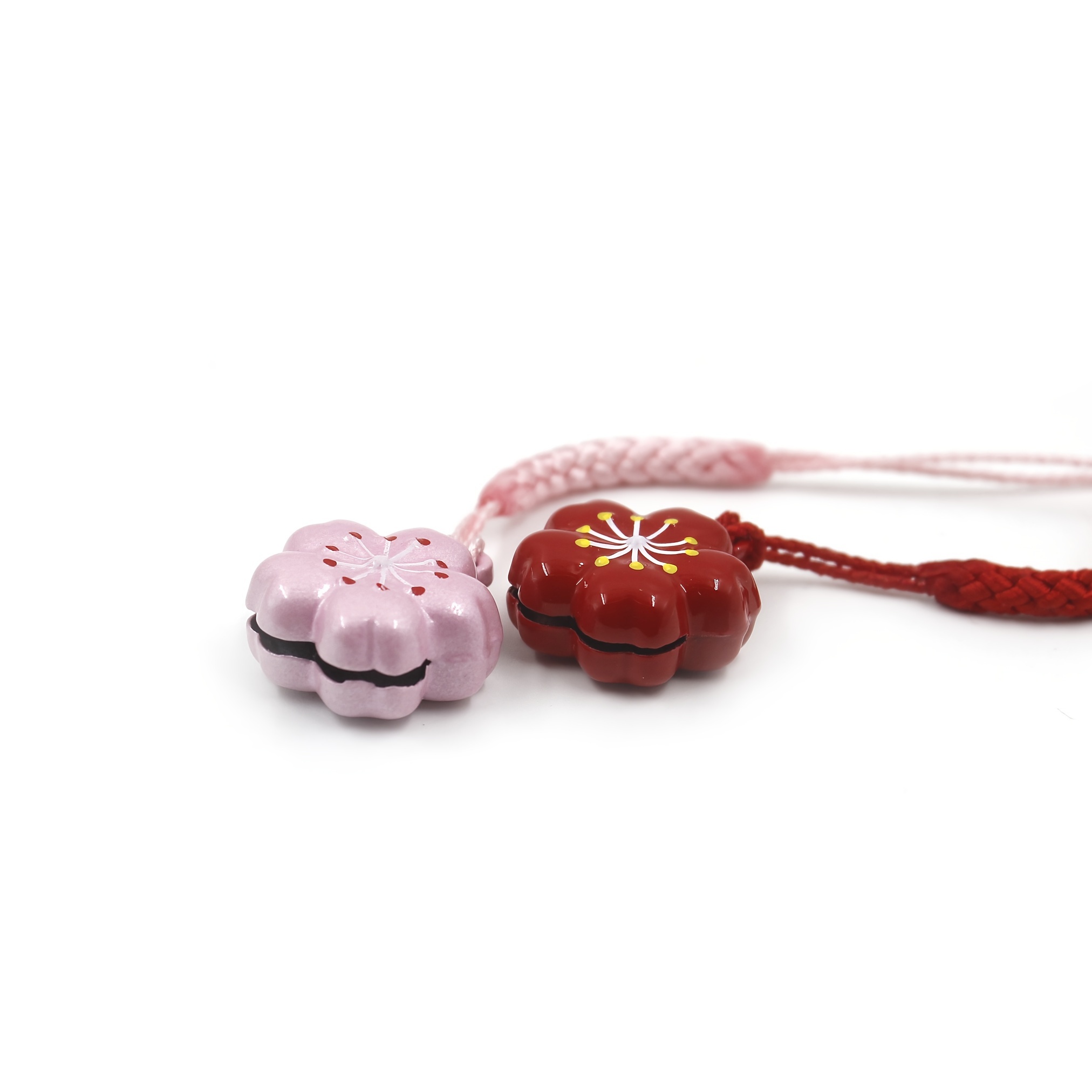 Romantic Sakura Blossom Copper Bell Charm Pendant